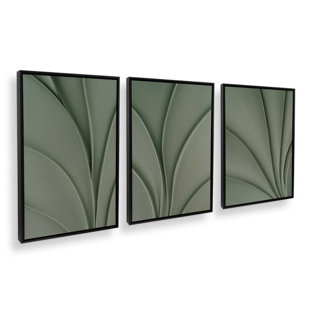 [Color:Satin Black], Picture of art in a Satin Black frame at an angle