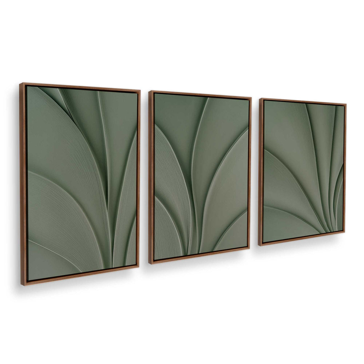 [Color:Walnut], Picture of art in a Walnut frame at an angle