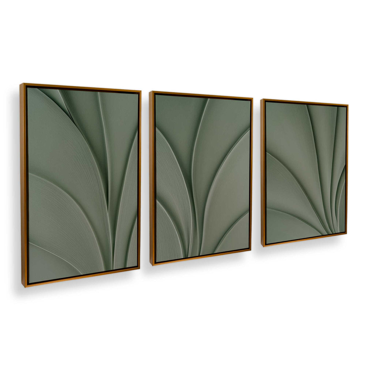 [Color:Polished Gold], Picture of art in a Polished Gold frame at an angle