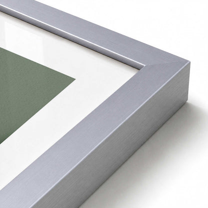 [Color:Polished Chrome], Picture of art in a Polished Chrome frame of the corner