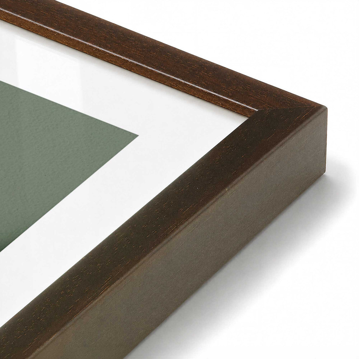 [Color:Belvinder Brown], Picture of art in a Belvinder Brown frame of the corner