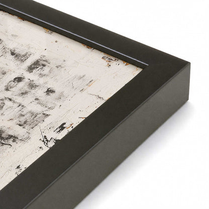 [Color:Satin Black], Picture of art in a Satin Black frame of the corner
