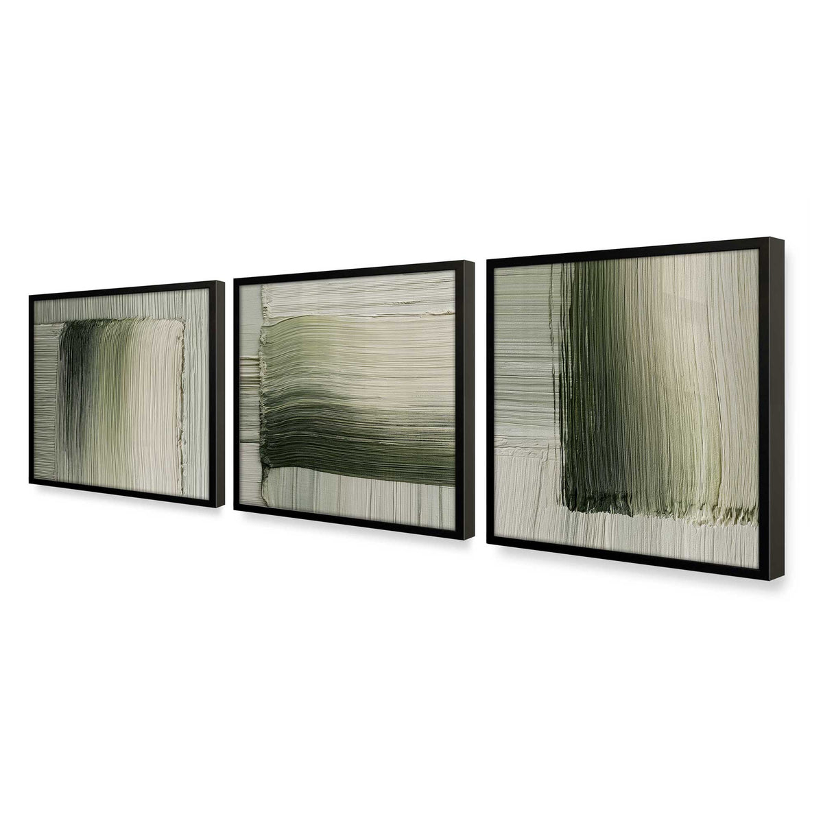 [Color:Satin Black], Picture of art in a Satin Black frame at an angle