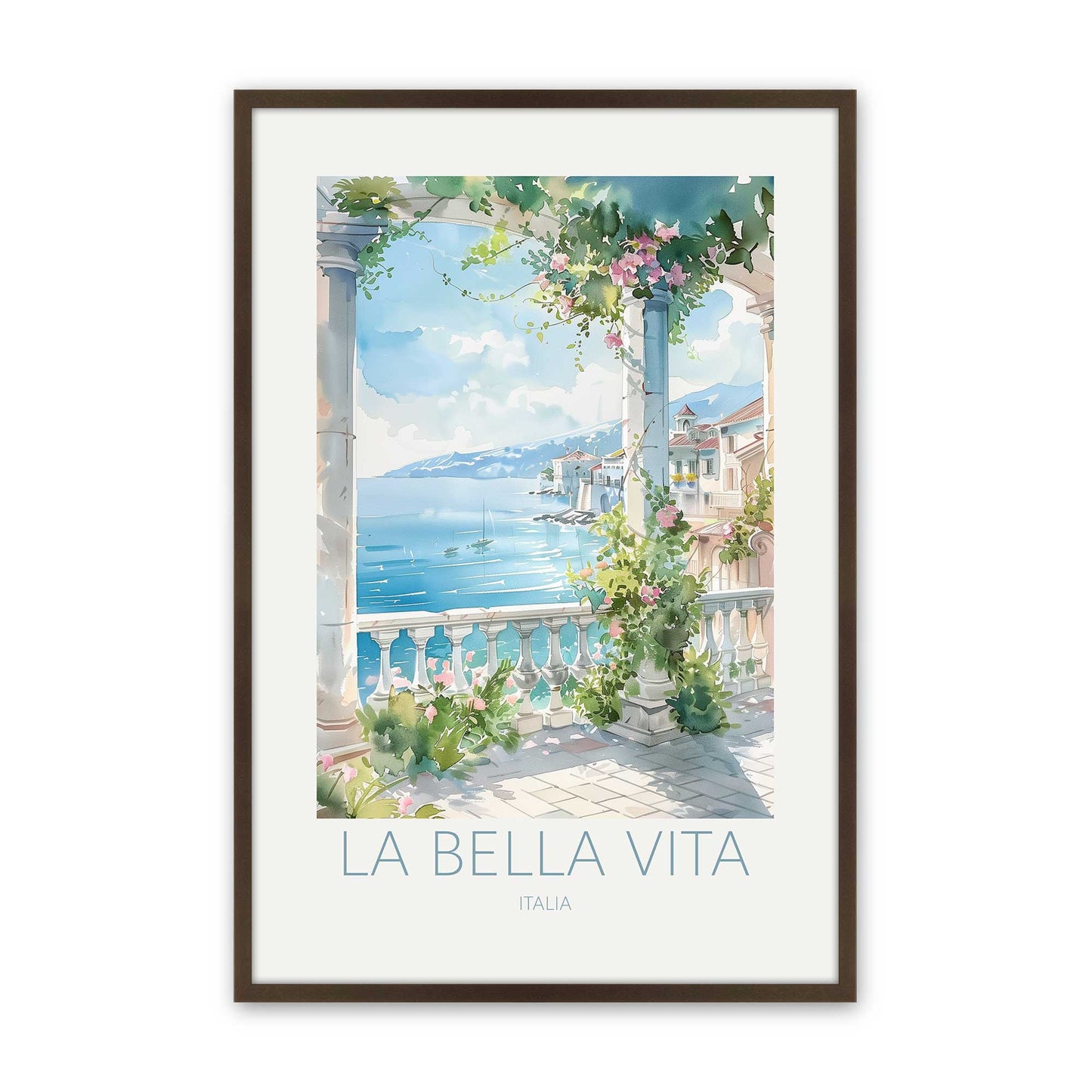 [Color:Belvinder Brown], Picture of art in a Belvinder Brown frame