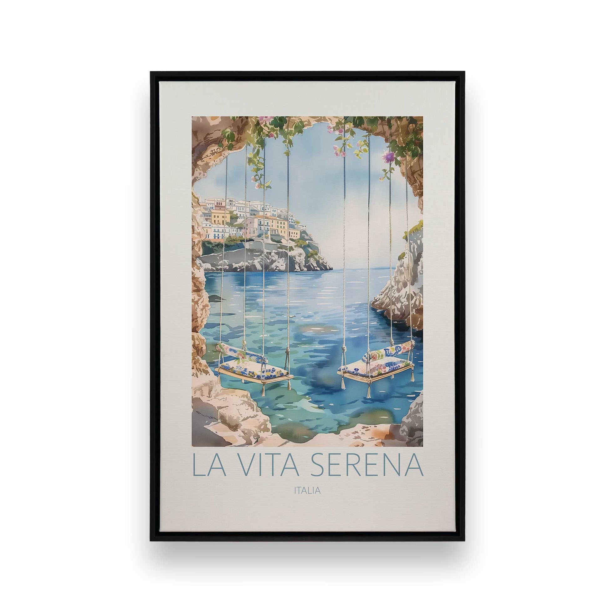 [Color:Satin Black], Picture of art in a Satin Black frame