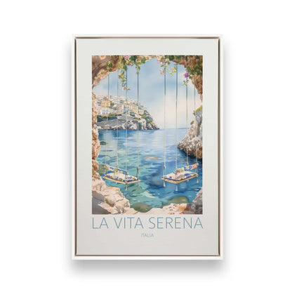 [Color:Opaque White], Picture of art in a White frame