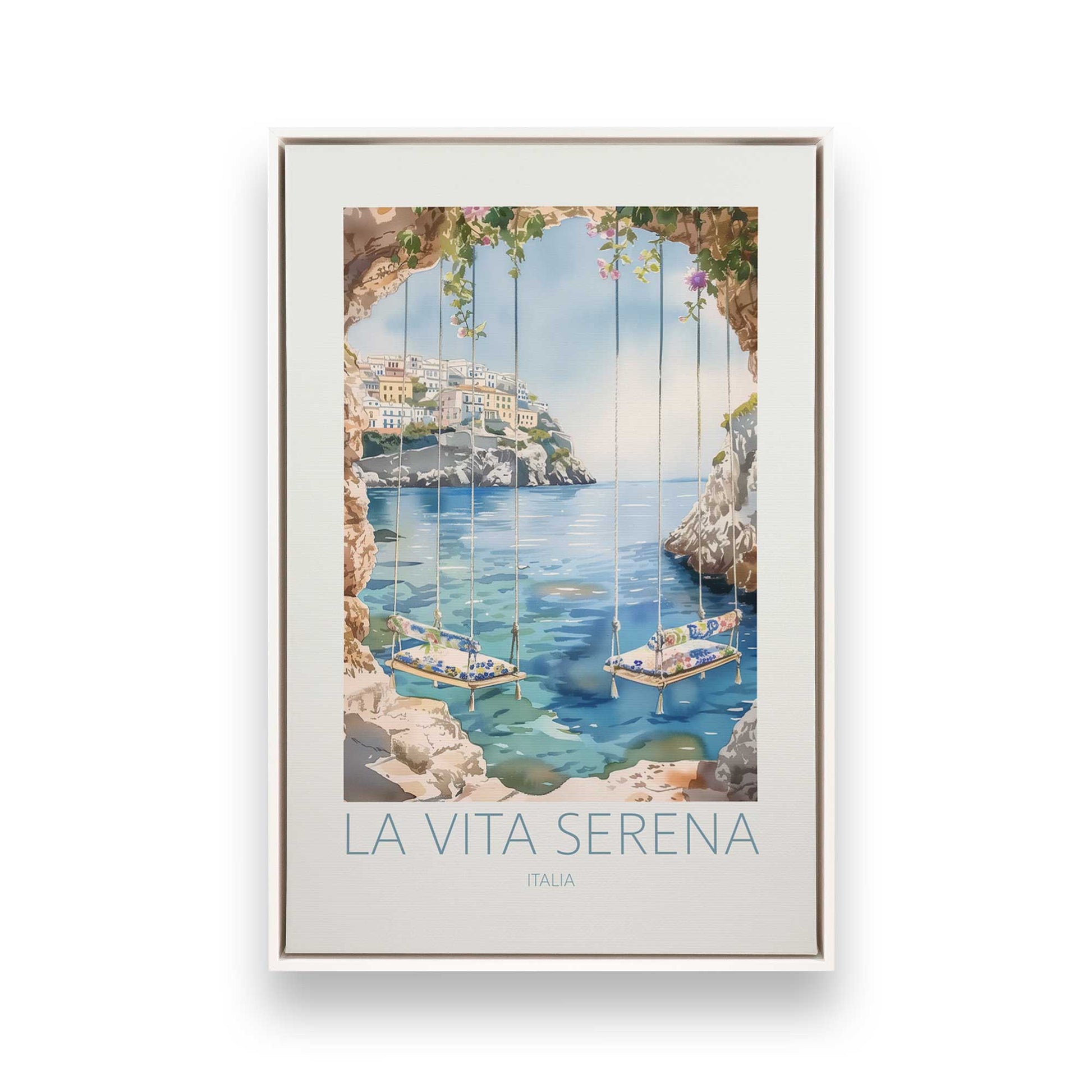 [Color:Opaque White], Picture of art in a White frame