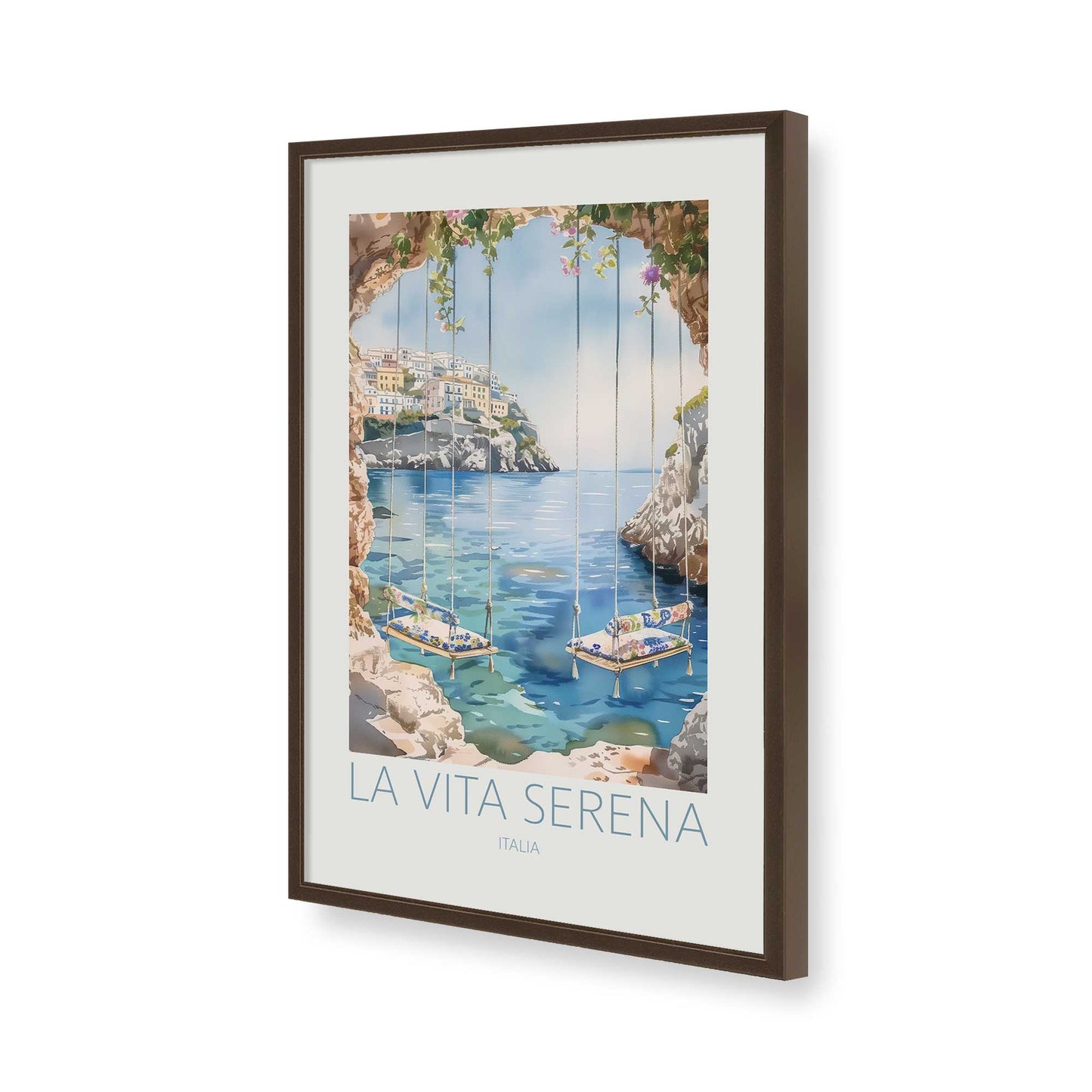 [Color:Belvinder Brown], Picture of art in a Belvinder Brown frame of the corner
