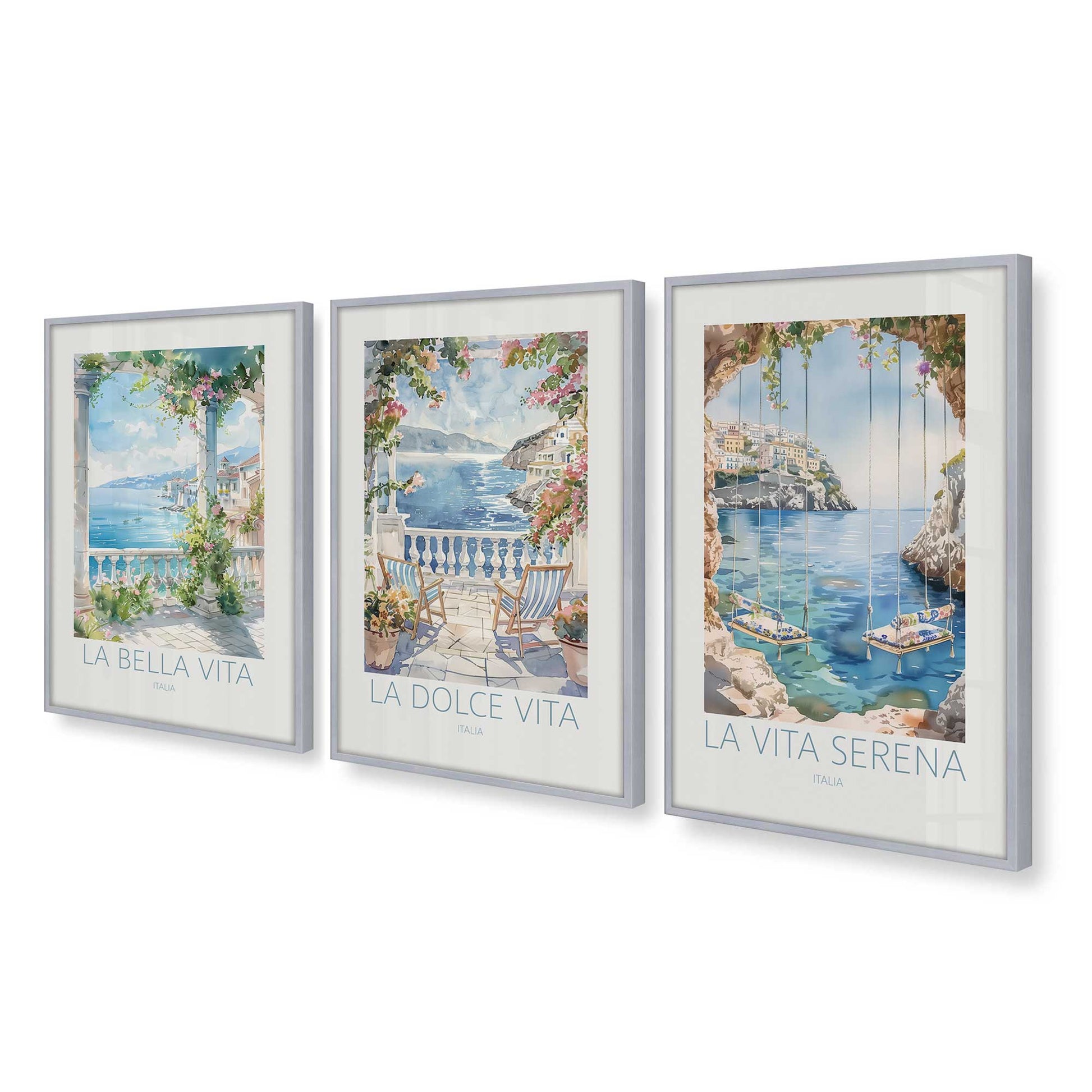 [Color:Polished Chrome], Picture of art in a Polished Chrome frame at an angle