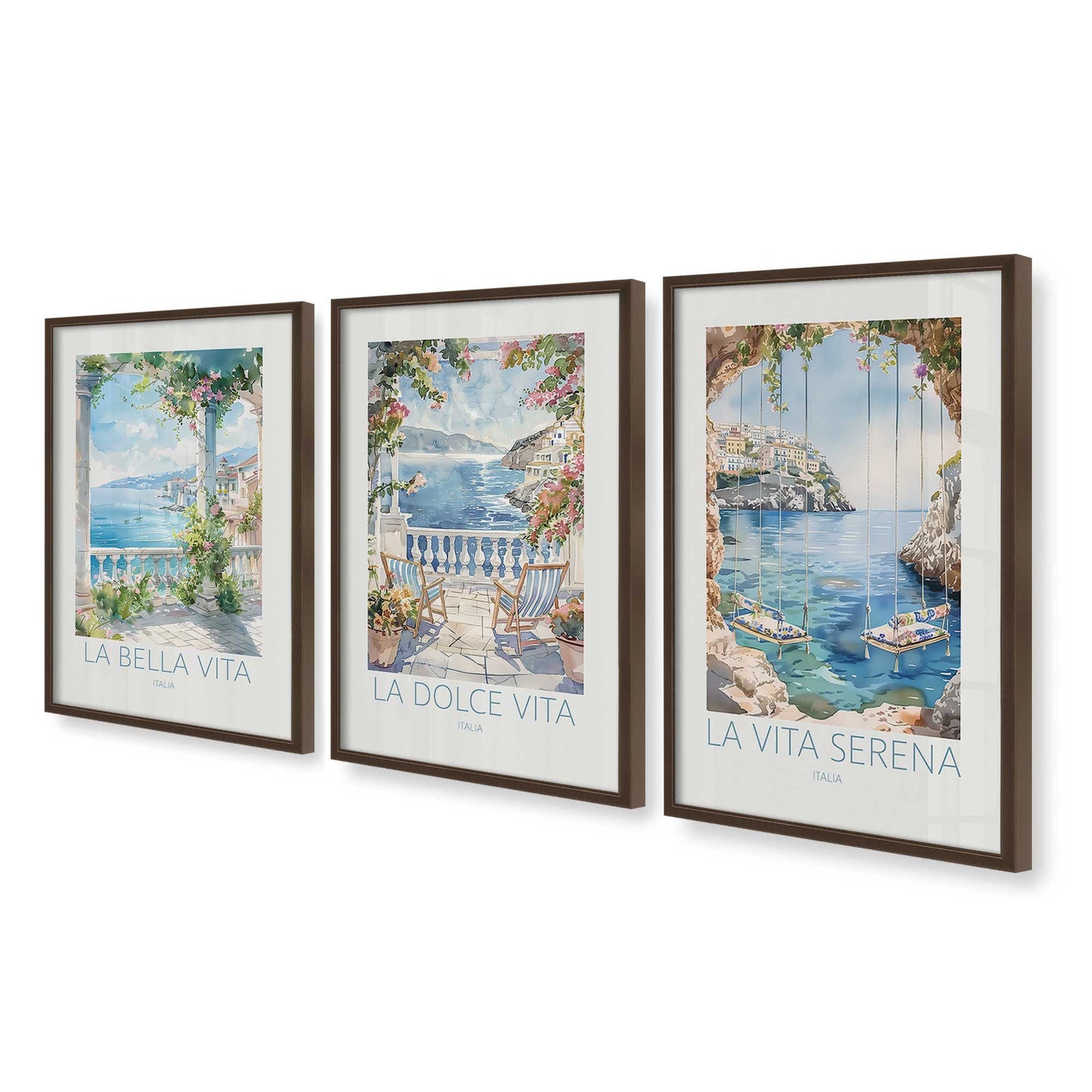 [Color:Belvinder Brown], Picture of art in a Belvinder Brown frame at an angle