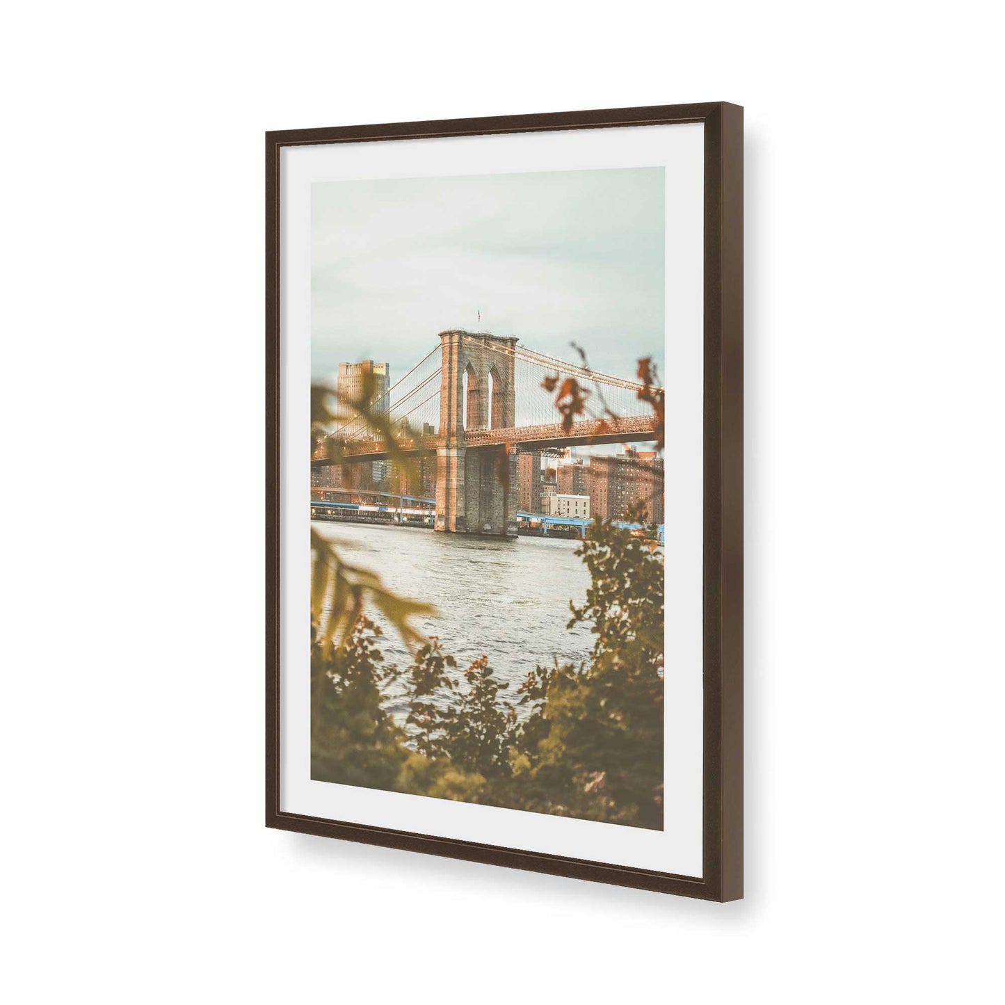 [Color:Belvinder Brown], Picture of art in a Belvinder Brown frame of the corner