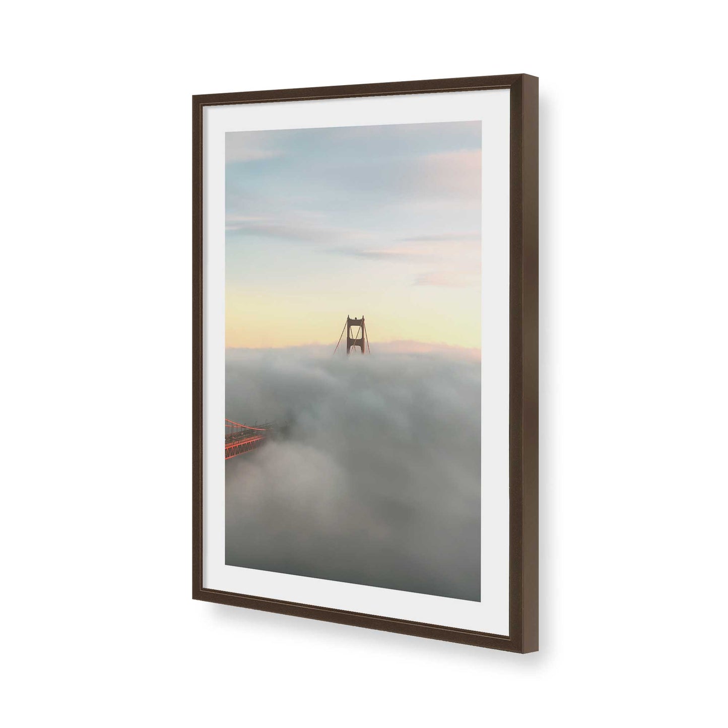 [Color:Belvinder Brown], Picture of art in a Belvinder Brown frame of the corner