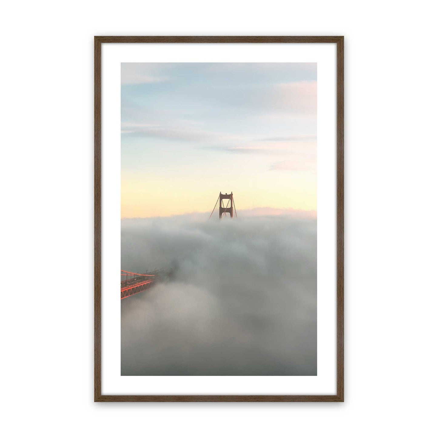 [Color:Walnut], Picture of art in a Walnut frame