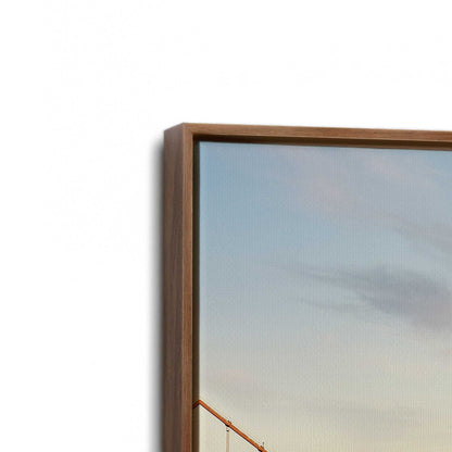 [Color:Walnut], Picture of art in a Walnut frame at an angle