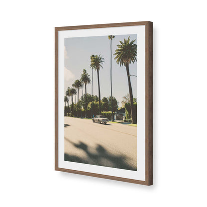 [Color:Walnut], Picture of art in a Walnut frame of the corner
