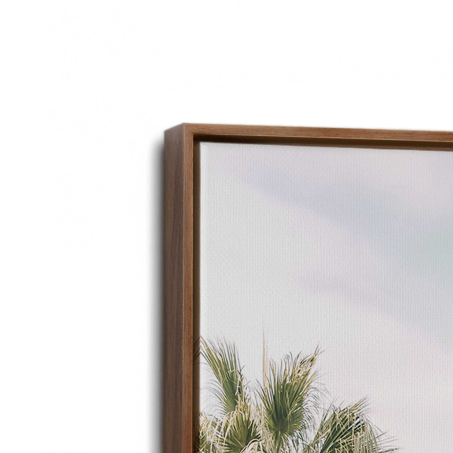 [Color:Walnut], Picture of art in a Walnut frame at an angle