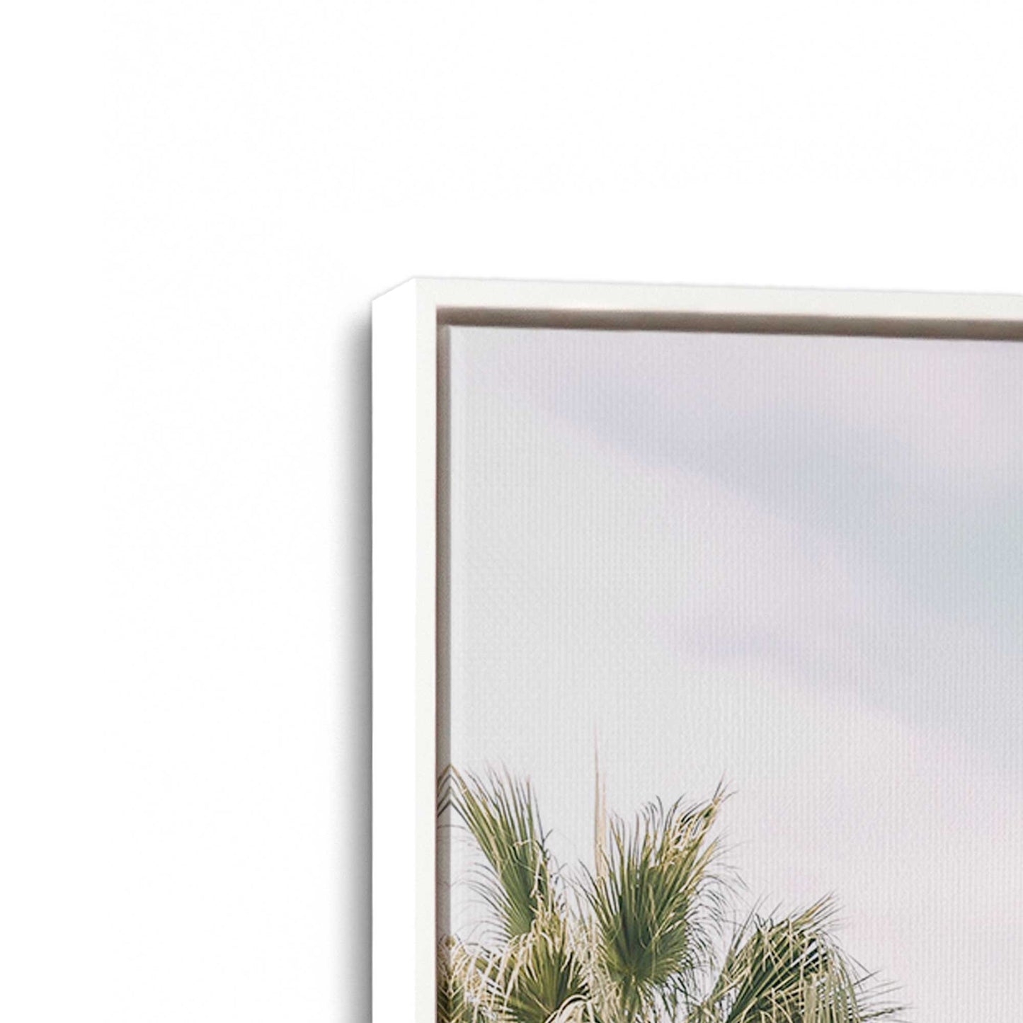 [Color:Opaque White], Picture of art in a White frame at an angle