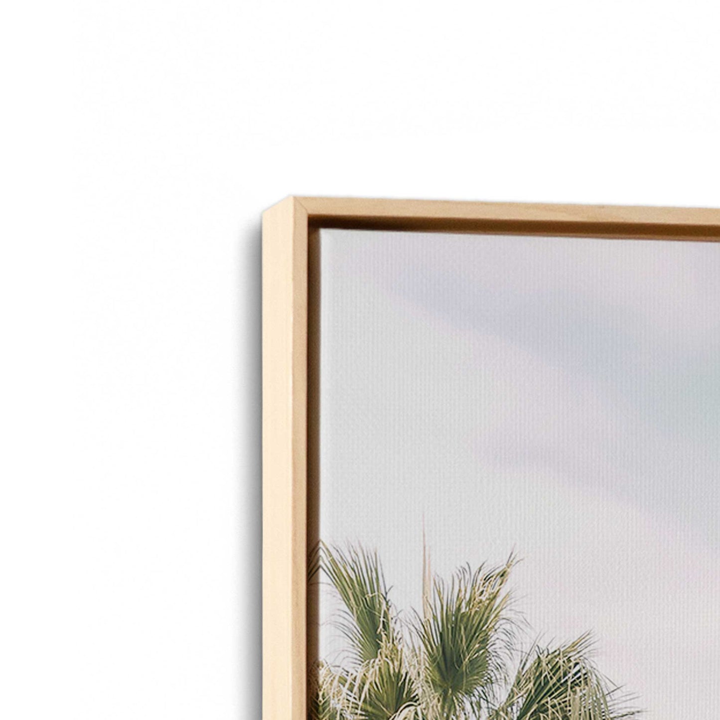 [Color:American Maple], Picture of art in a American Maple frame at an angle