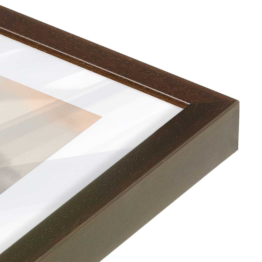 [Color:Belvinder Brown], Picture of art in a Belvinder Brown frame of the corner