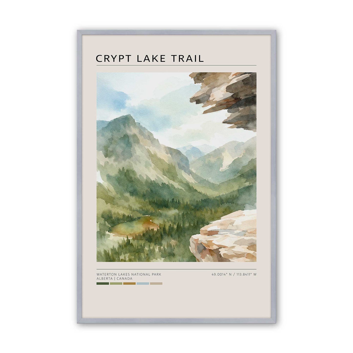 [Color:Polished Chrome], Picture of art in a Polished Chrome frame