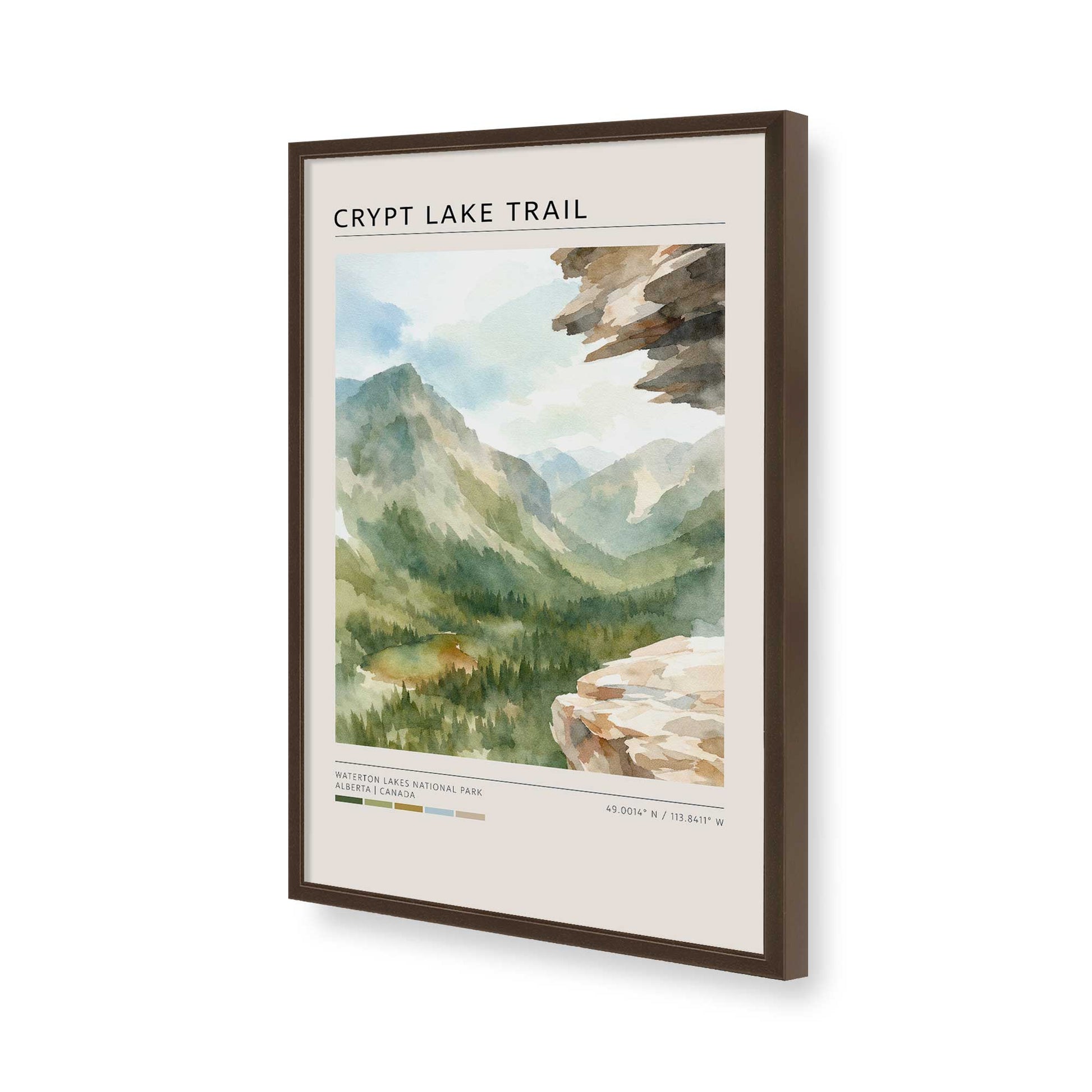 [Color:Belvinder Brown], Picture of art in a Belvinder Brown frame of the corner
