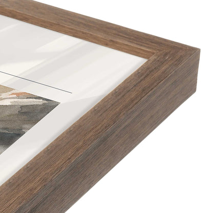 [Color:Walnut], Picture of art in a Walnut frame at an angle