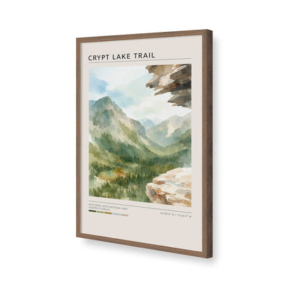 [Color:Walnut], Picture of art in a Walnut frame of the corner