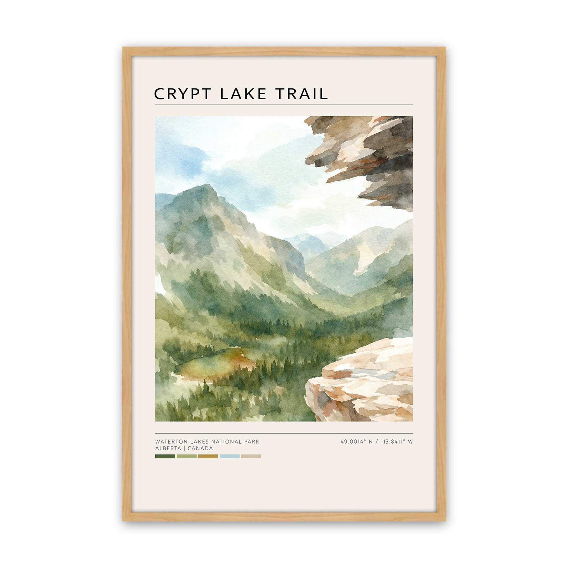 [Color:American Maple], Picture of art in a American Maple frame