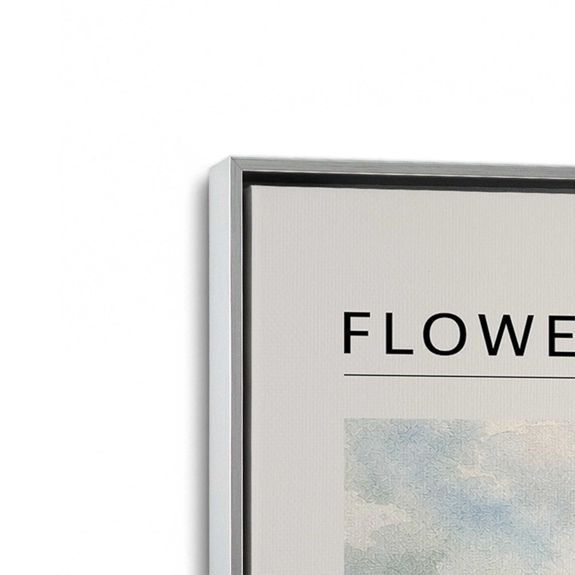 [Color:Polished Chrome], Picture of art in a Polished Chrome frame at an angle