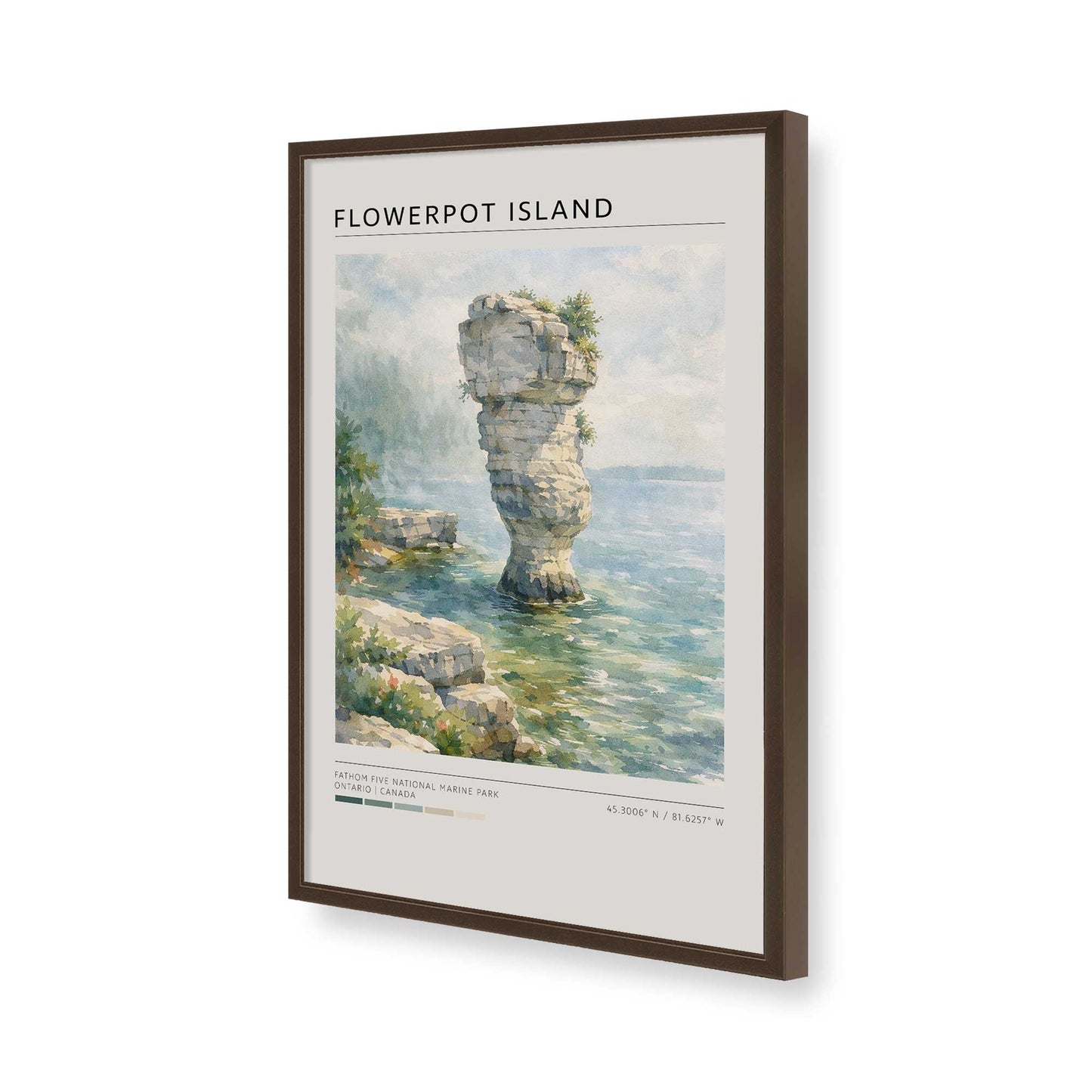 [Color:Belvinder Brown], Picture of art in a Belvinder Brown frame of the corner