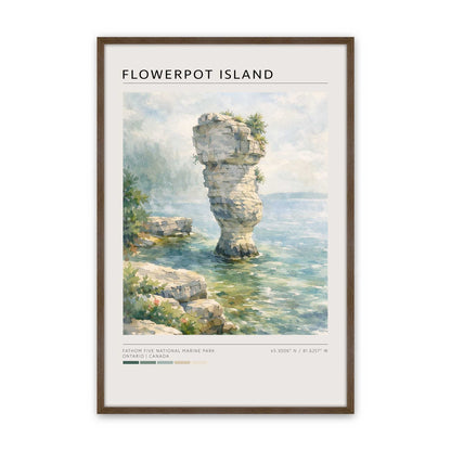 [Color:Walnut], Picture of art in a Walnut frame