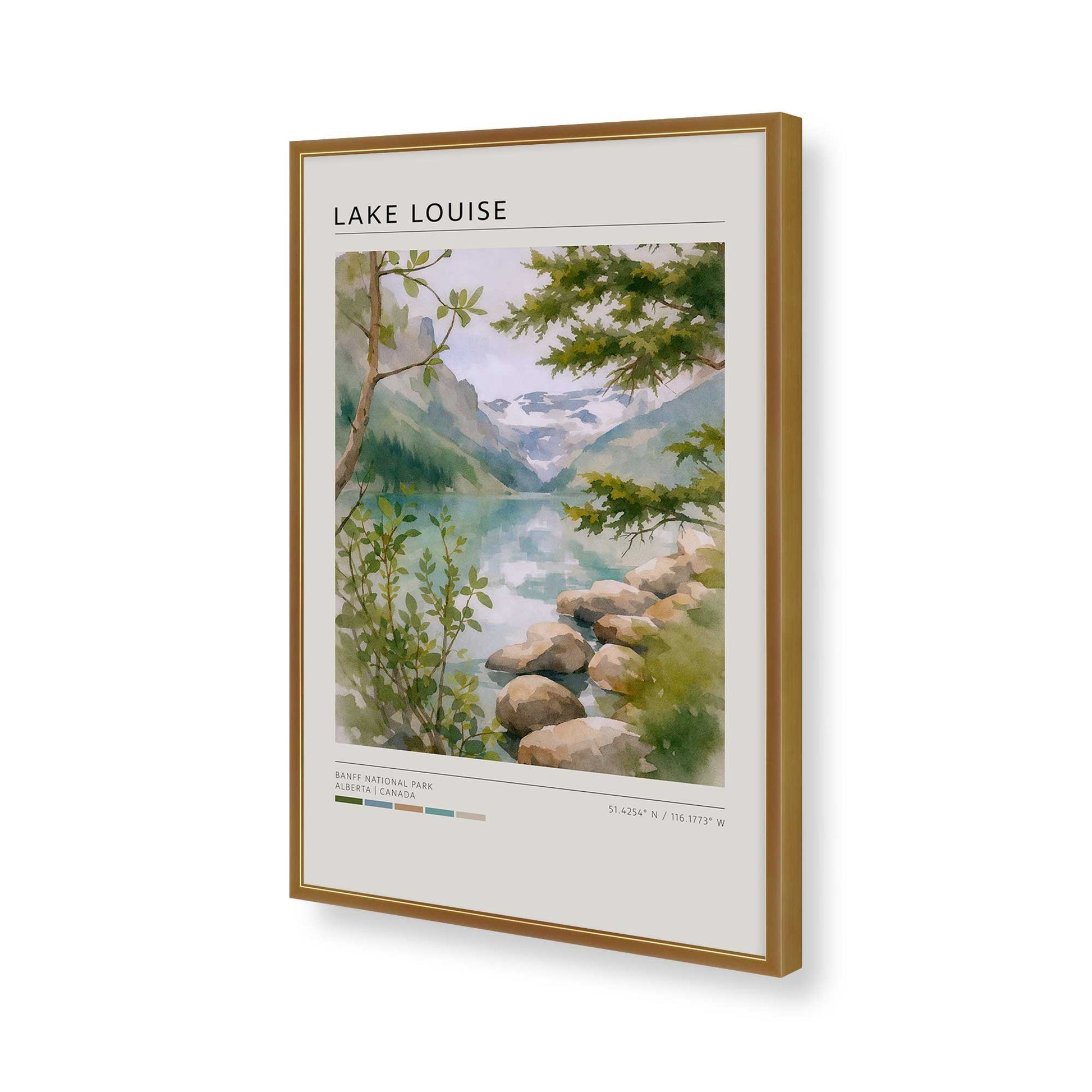 [Color:Polished Gold], Picture of art in a Polished Gold frame of the corner