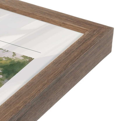 [Color:Walnut], Picture of art in a Walnut frame at an angle