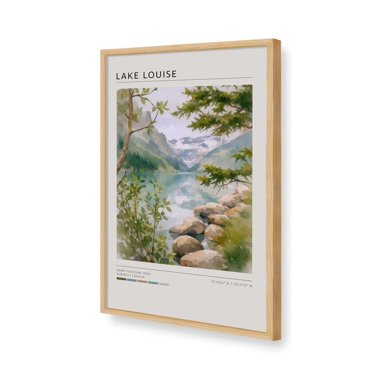 [Color:American Maple], Picture of art in a American Maple frame of the corner