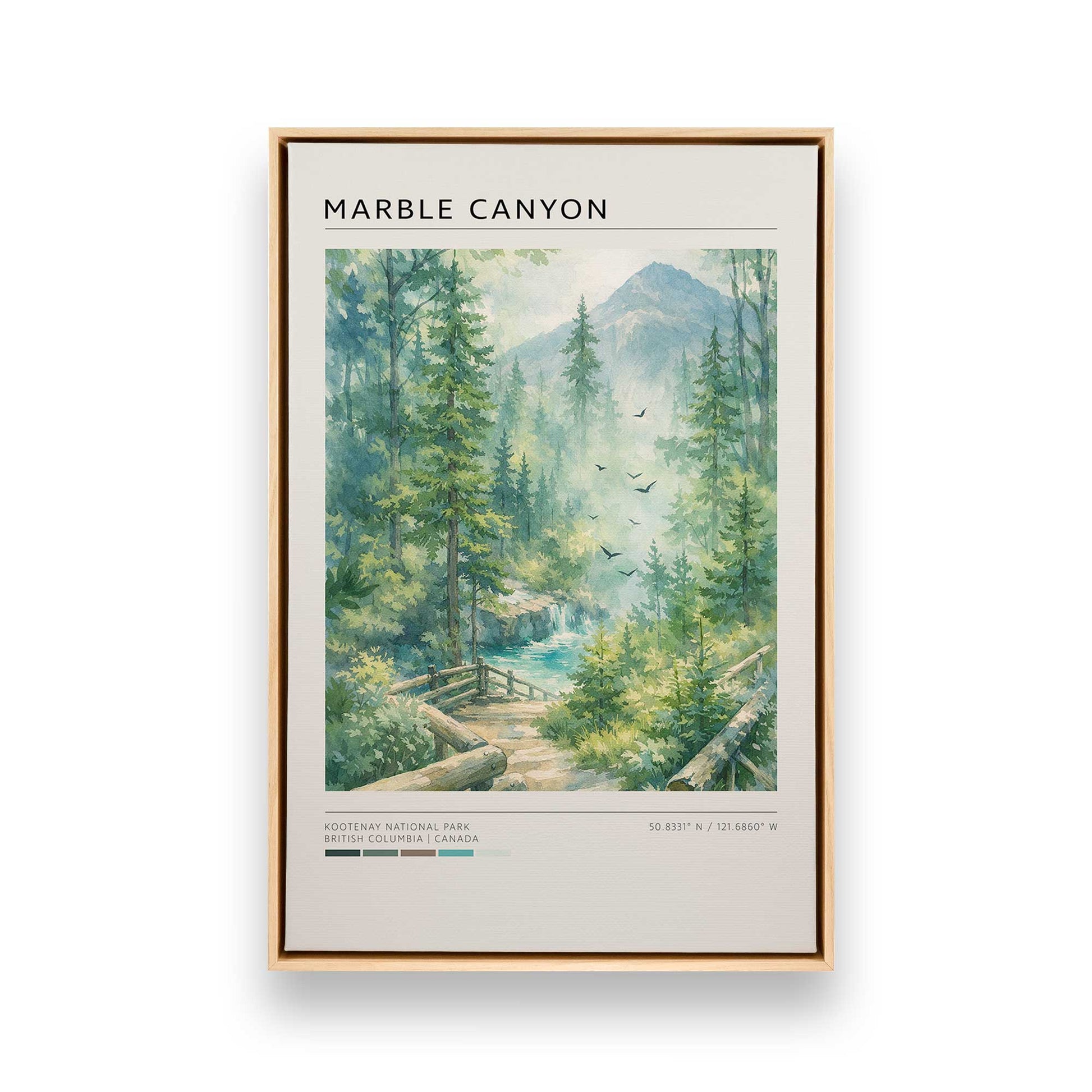 [Color:American Maple], Picture of art in a American Maple frame