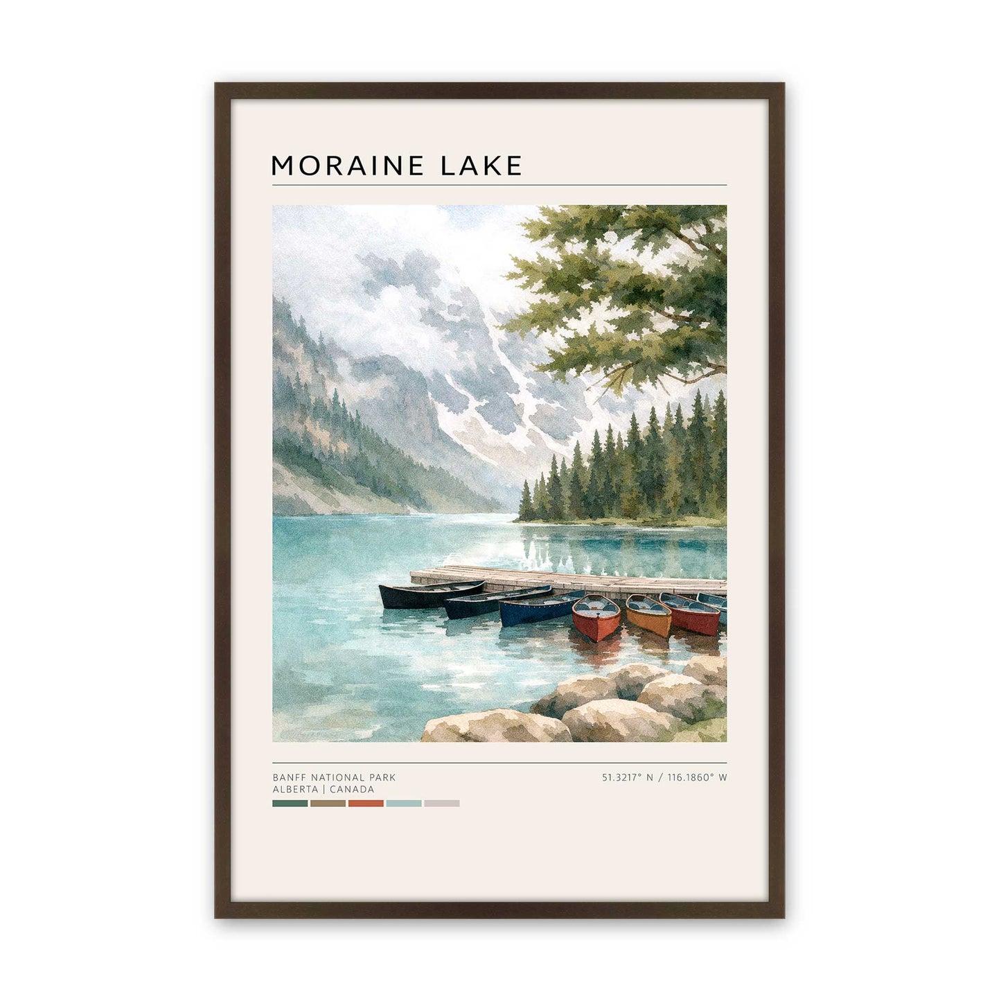 [Color:Belvinder Brown], Picture of art in a Belvinder Brown frame