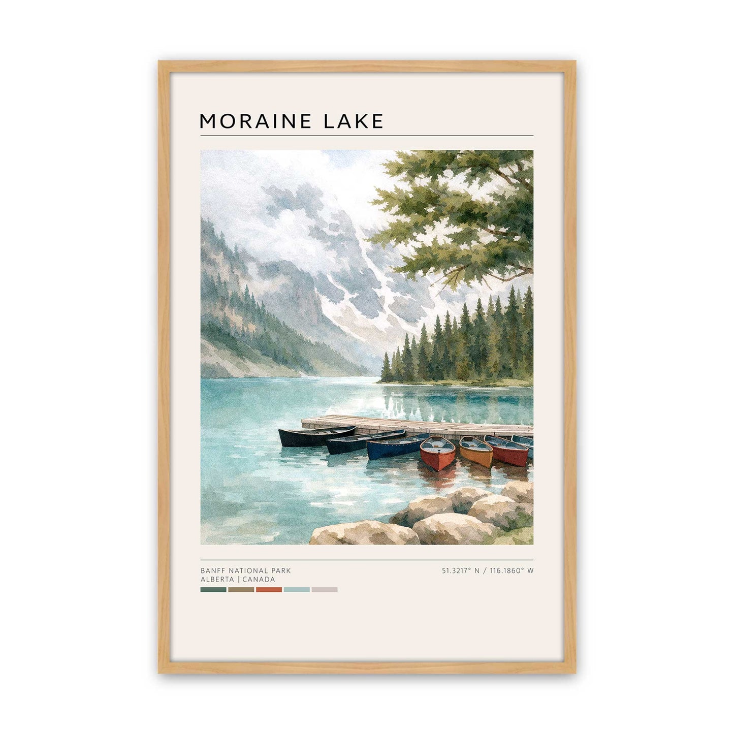 [Color:American Maple], Picture of art in a American Maple frame