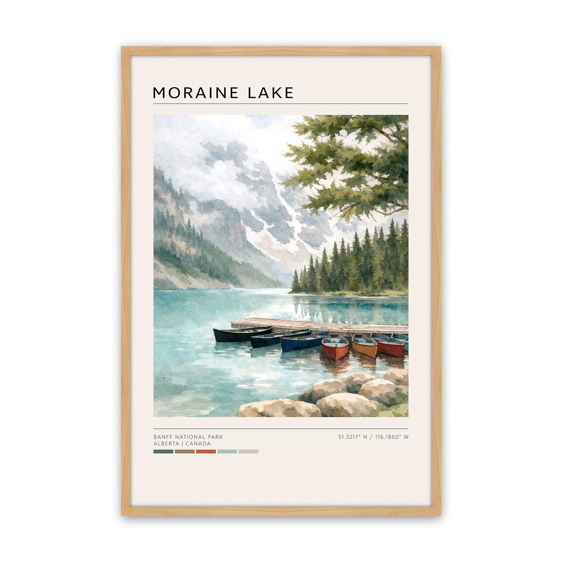 [Color:American Maple], Picture of art in a American Maple frame