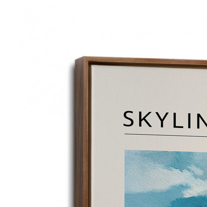 [Color:Walnut], Picture of art in a Walnut frame at an angle