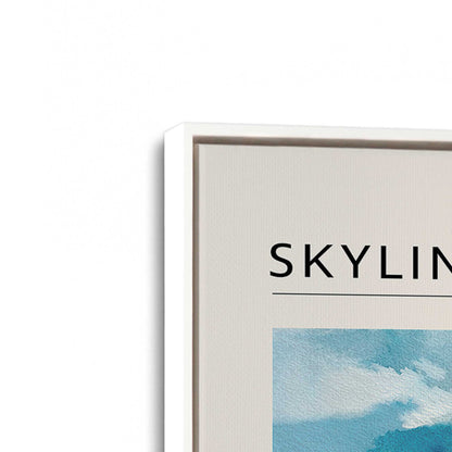 [Color:Opaque White], Picture of art in a White frame at an angle