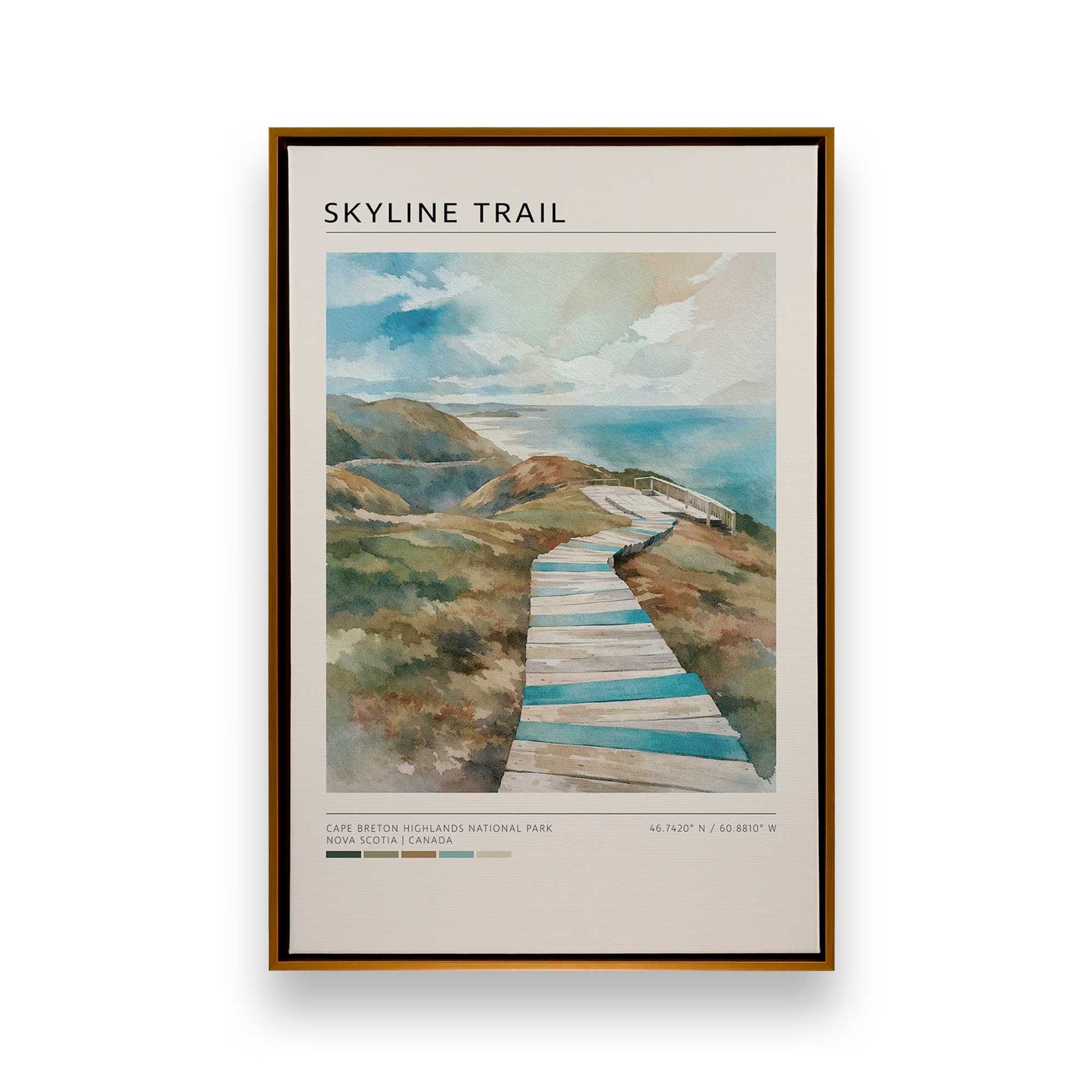 [Color:Polished Gold], Picture of art in a Polished Gold frame