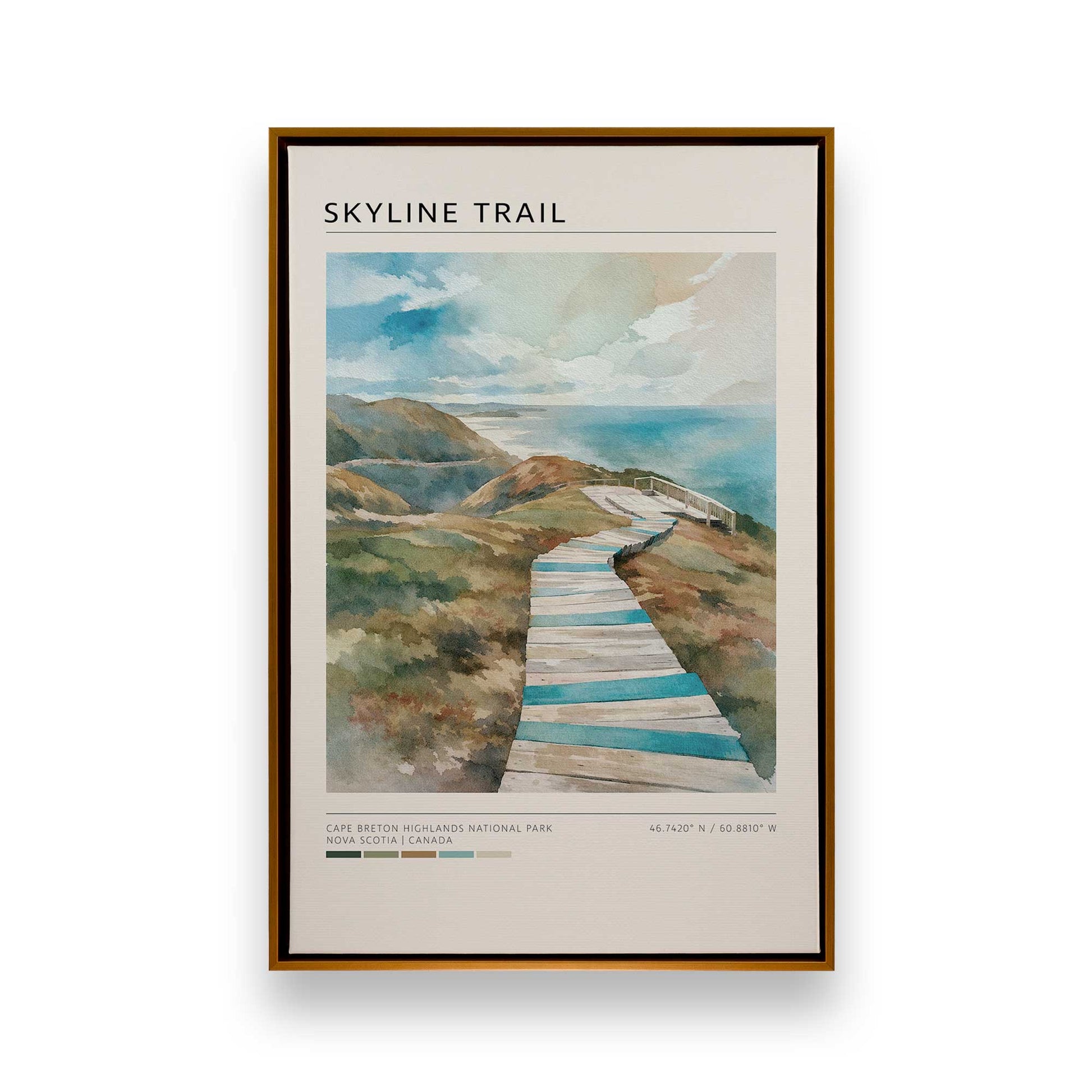 [Color:Polished Gold], Picture of art in a Polished Gold frame