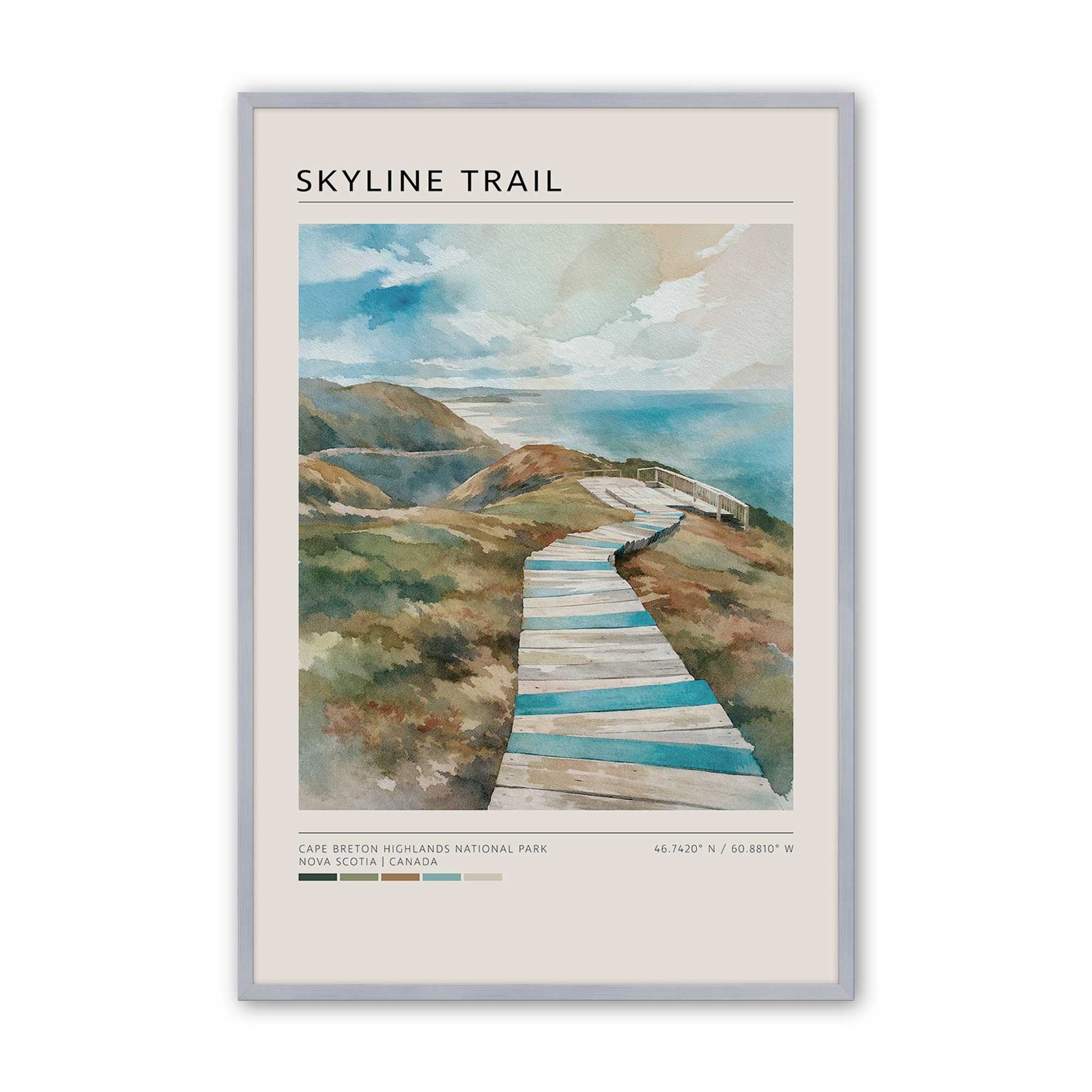 [Color:Polished Chrome], Picture of art in a Polished Chrome frame