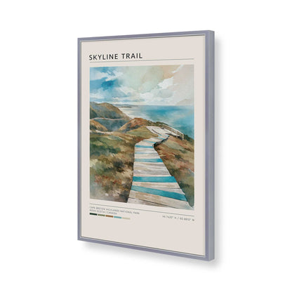 [Color:Polished Chrome], Picture of art in a Polished Chrome frame of the corner