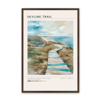 [Color:Brown], Picture of art in a Brown frame