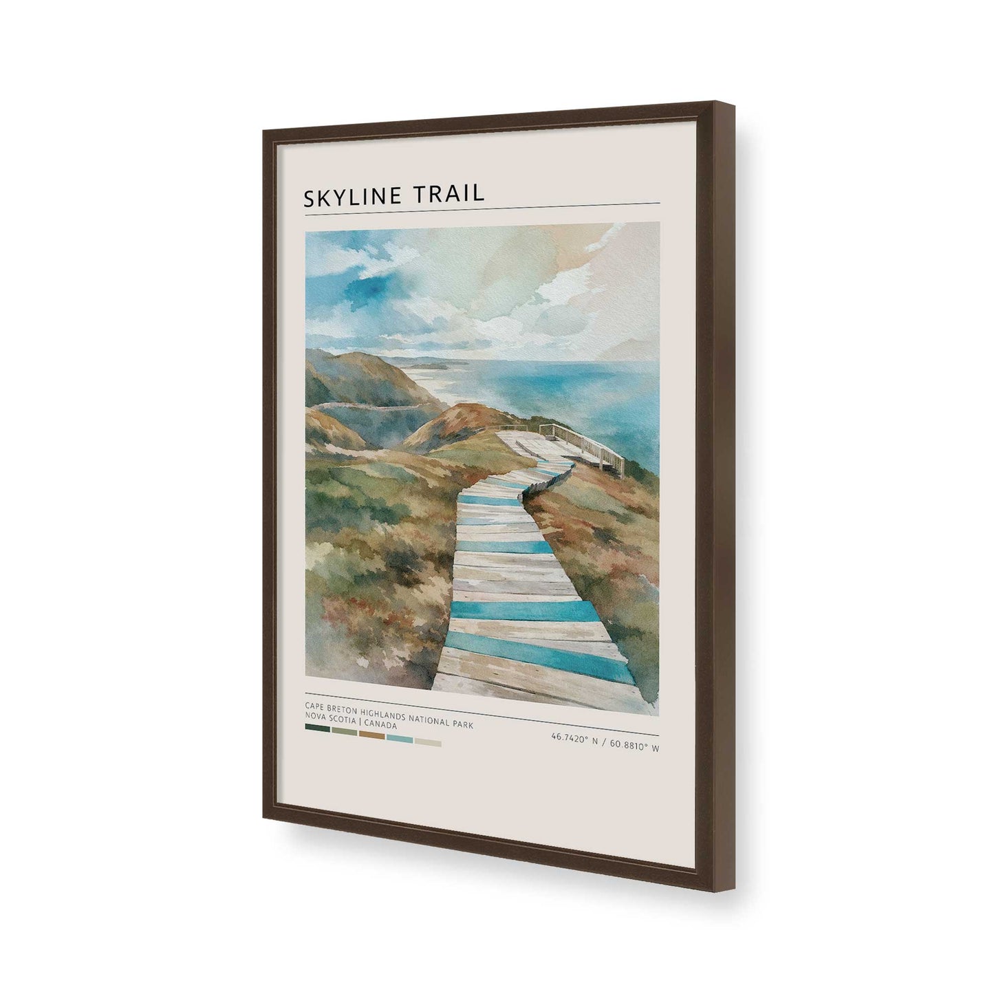 [Color:Belvinder Brown], Picture of art in a Belvinder Brown frame of the corner