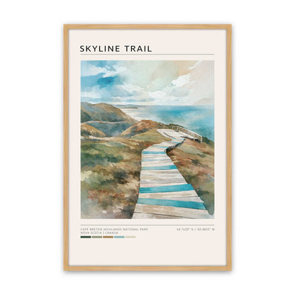 [Color:American Maple], Picture of art in a American Maple frame