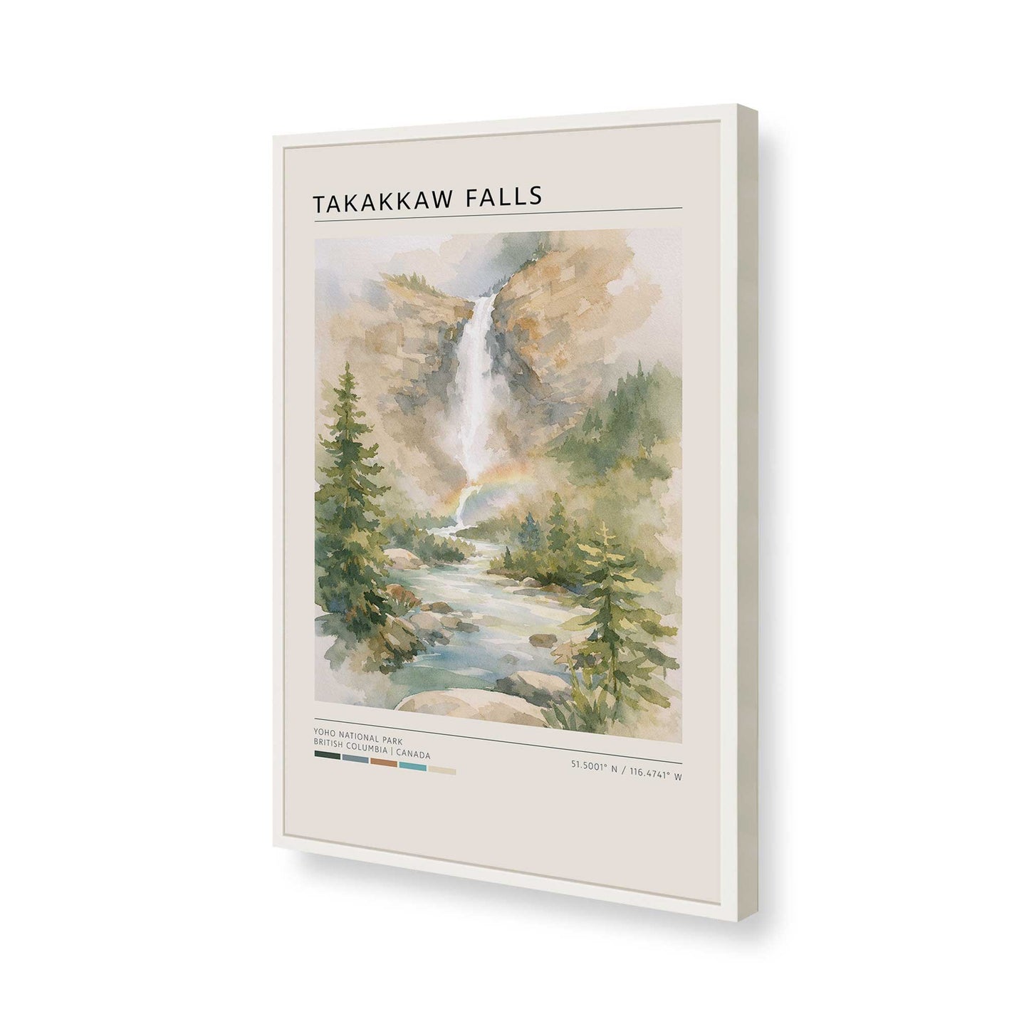 [Color:Opaque White], Picture of art in a Opaque White frame of the corner