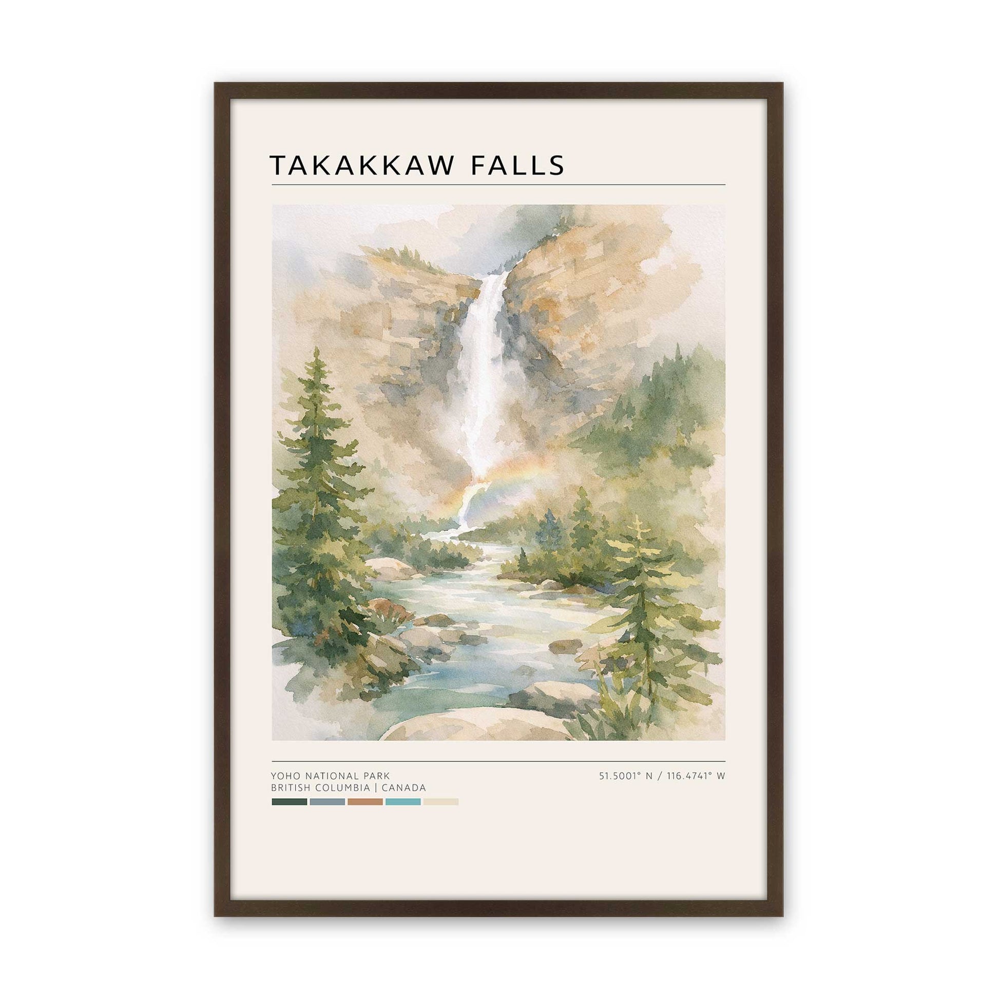 [Color:Brown], Picture of art in a Brown frame