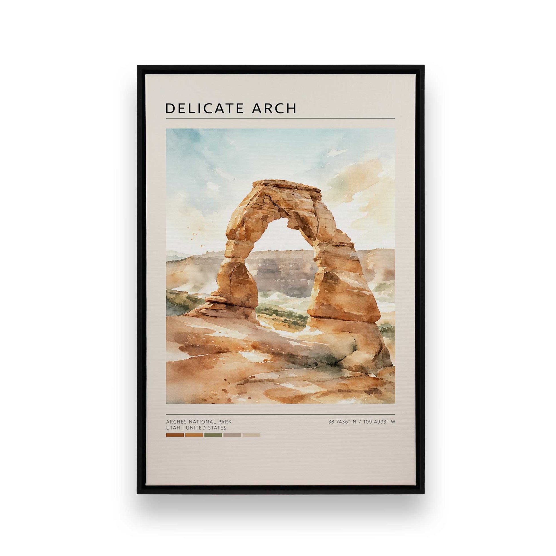 [Color:Satin Black], Picture of art in a Satin Black frame